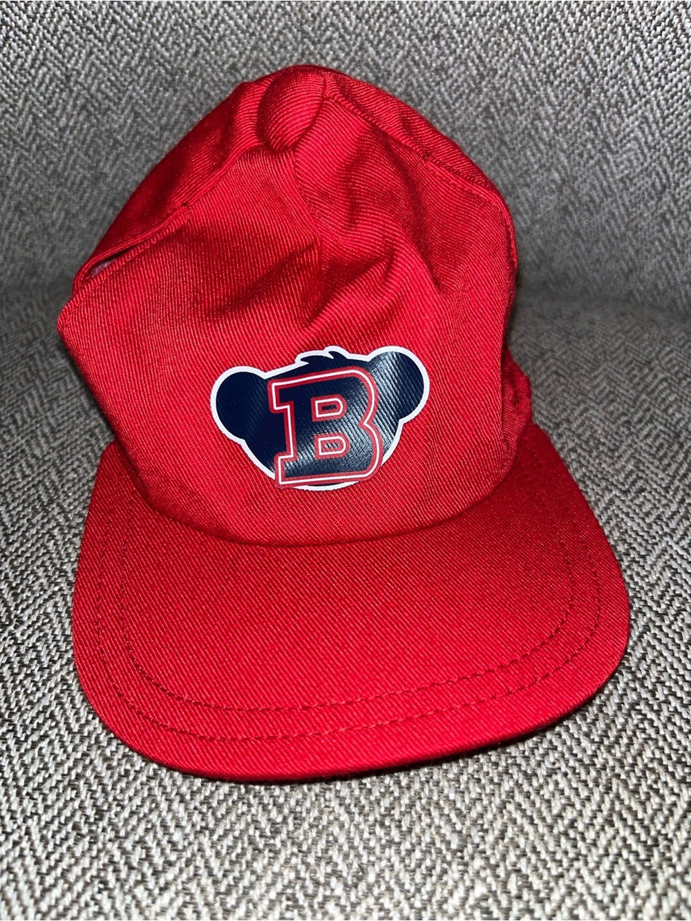 Build A Bear Workshop Red Baseball Hat Cap Build A Bear Logo Image RARE HTF